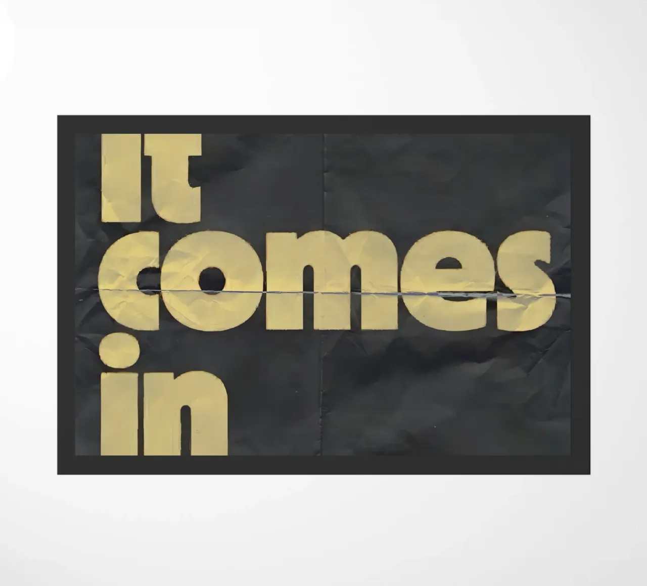 it comes in waves zerbino da Type & Tape
