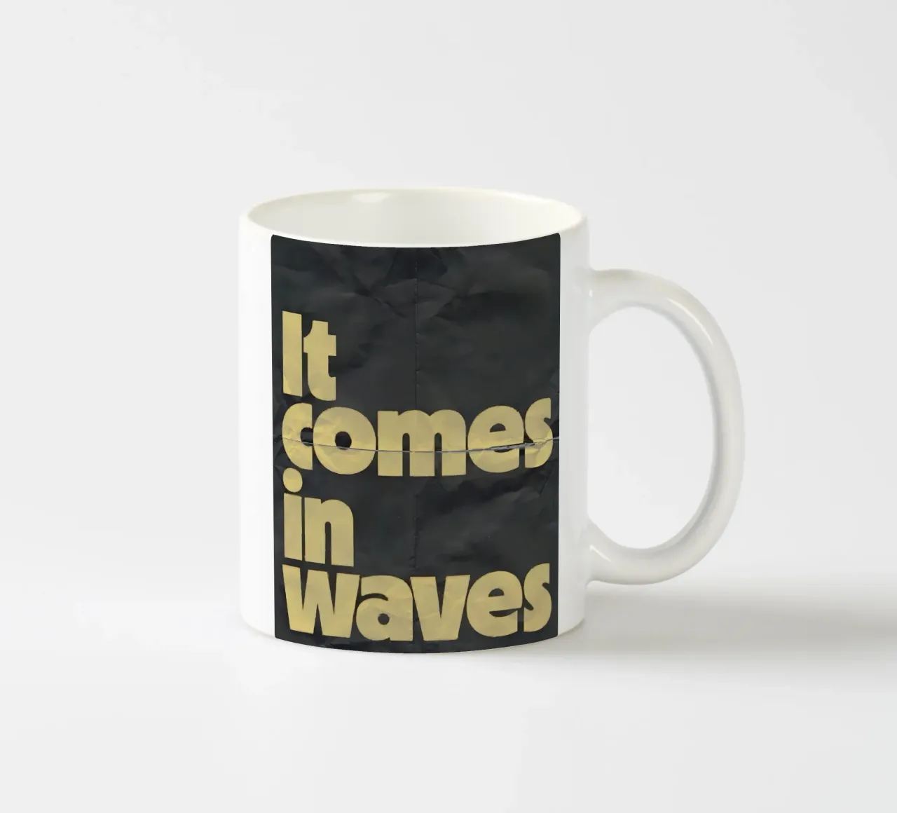 it comes in waves tazza in ceramica da Type & Tape