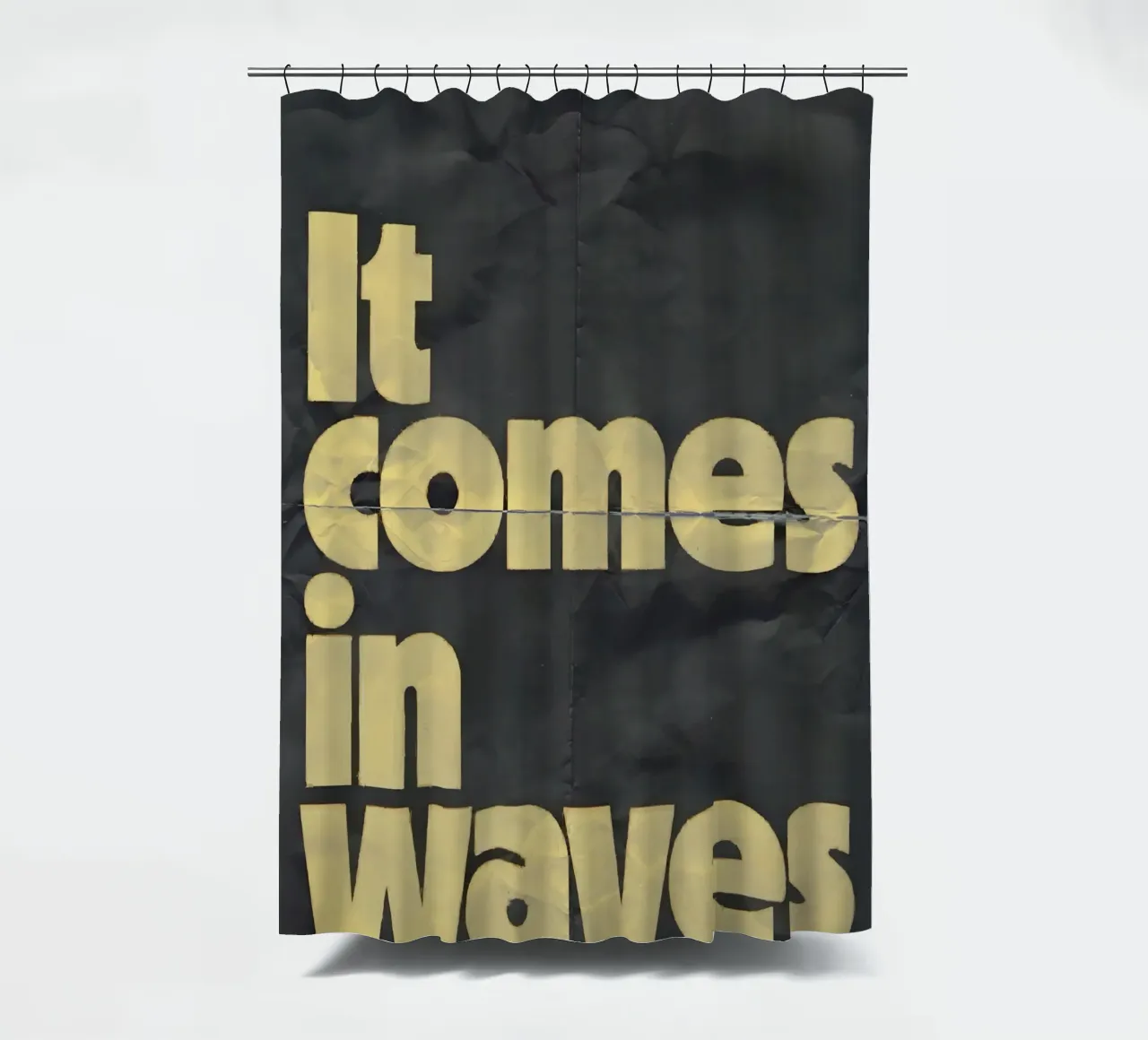 it comes in waves tenda da doccia da Type & Tape