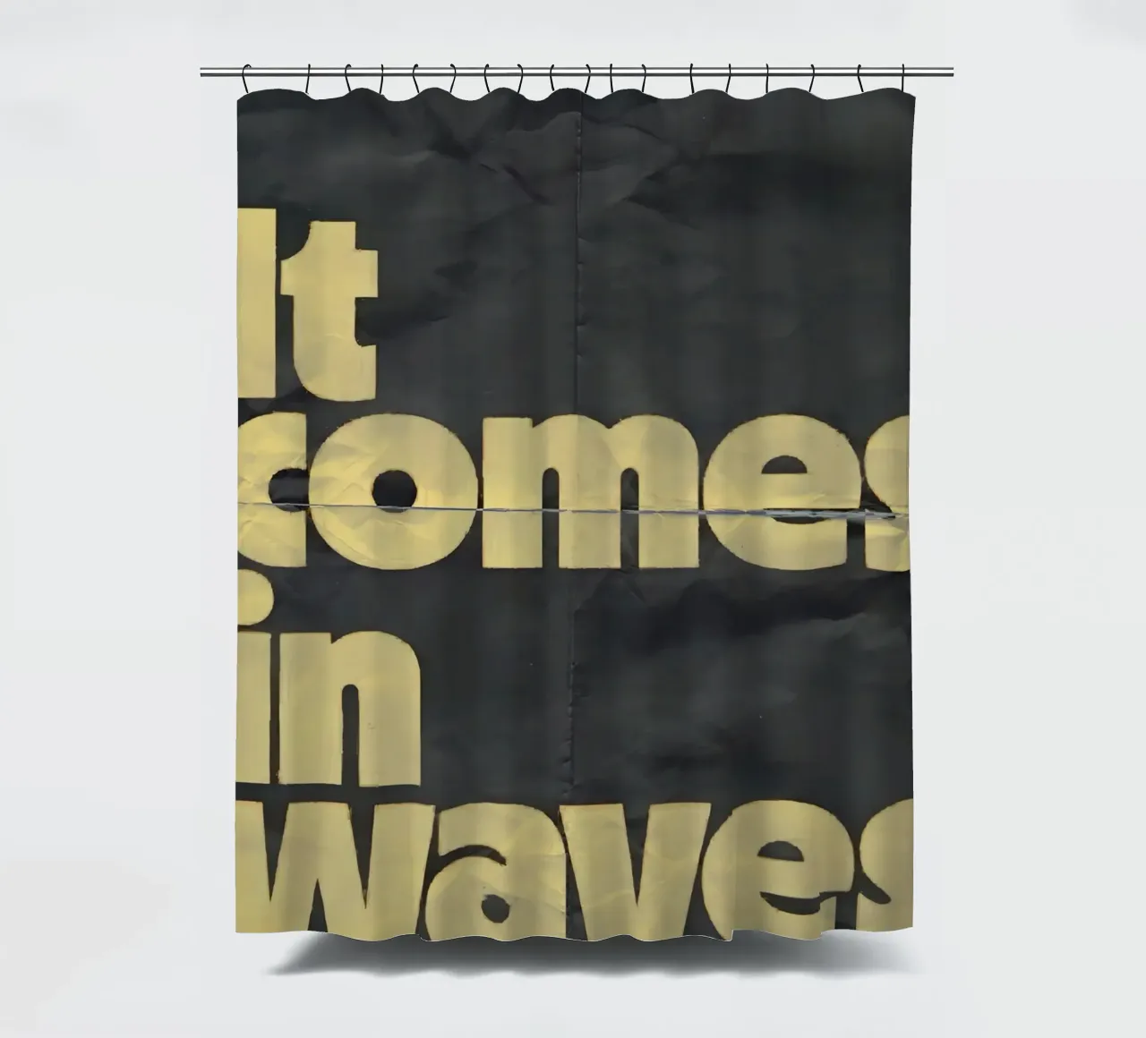 it comes in waves tenda da doccia da Type & Tape