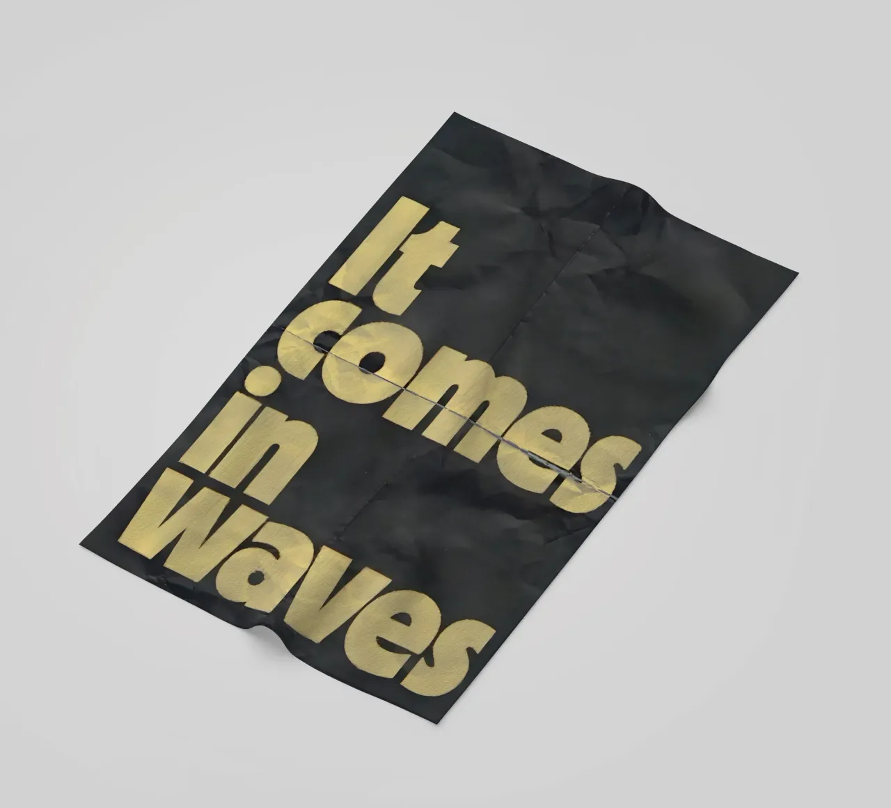 it comes in waves telo mare da Type & Tape