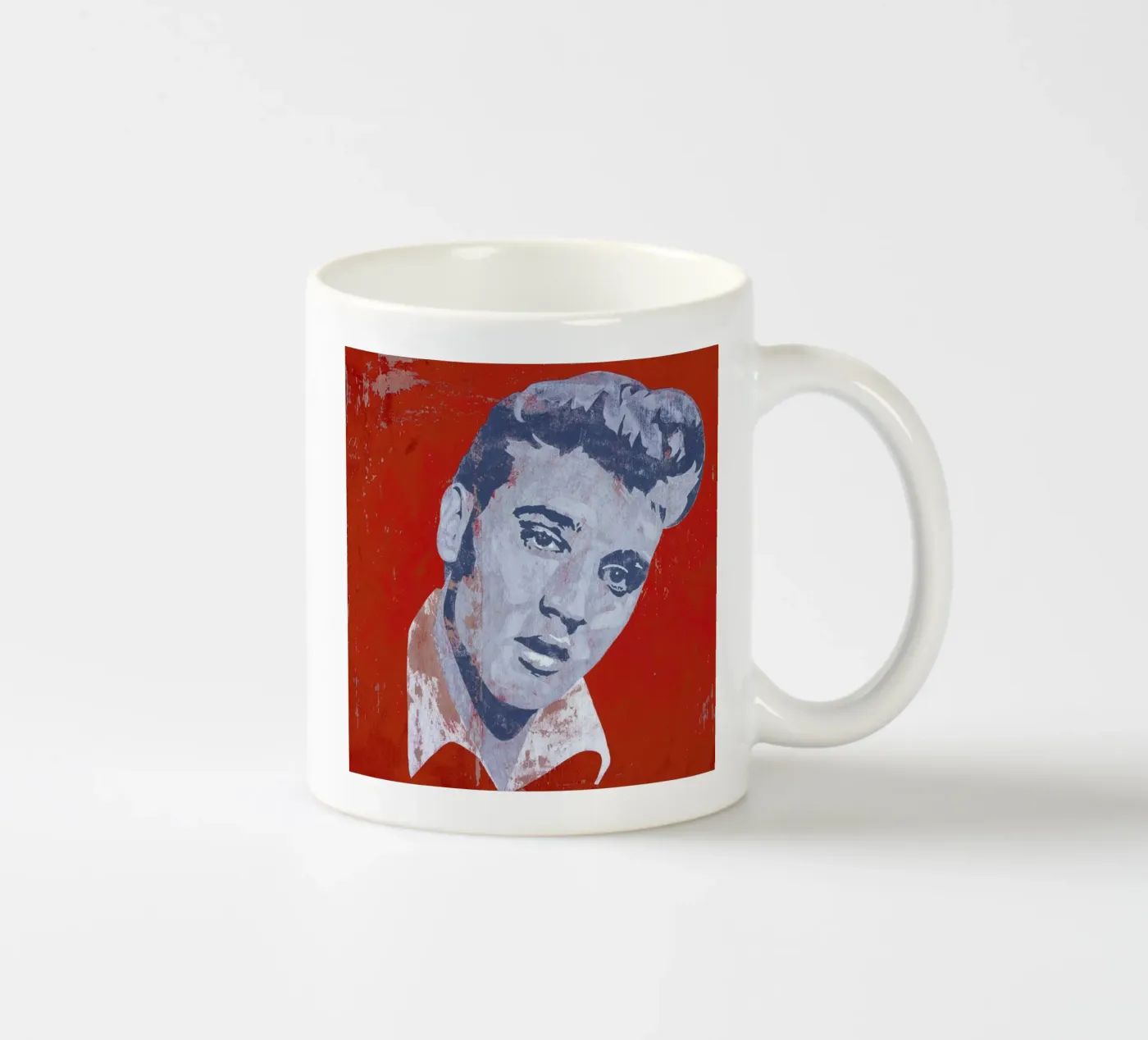 Elvis ceramic mug by Andy Bridge