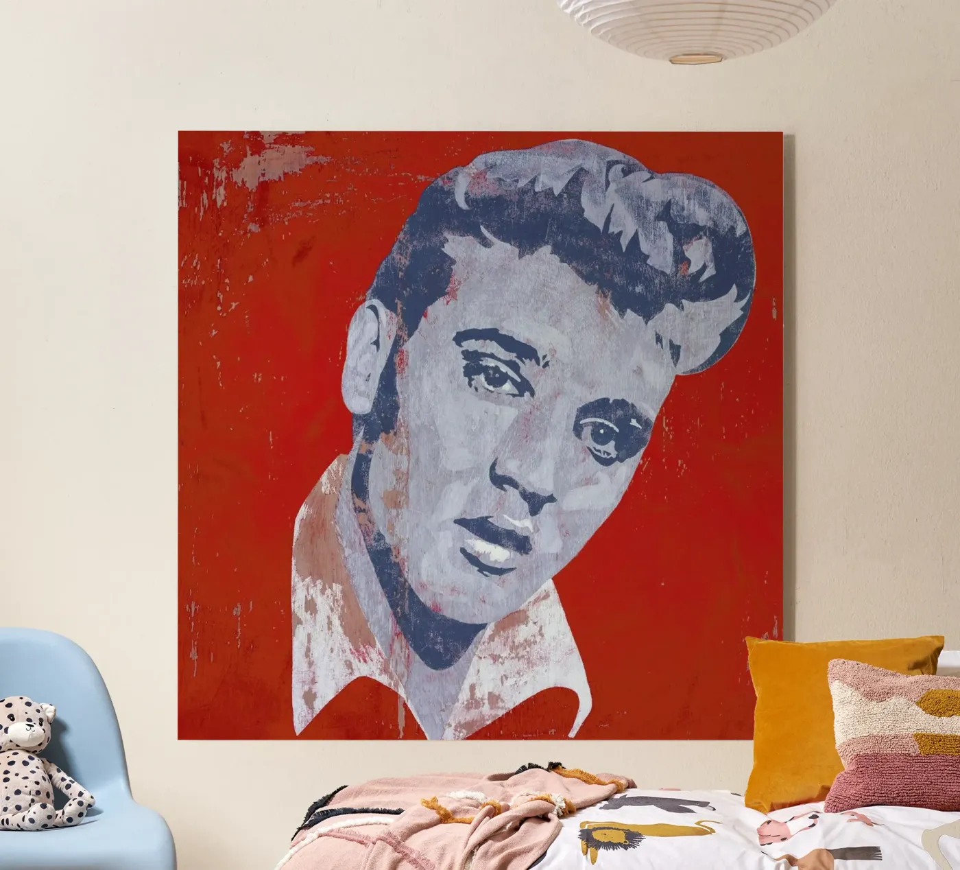 Elvis Acryl-Glas von Andy Bridge
