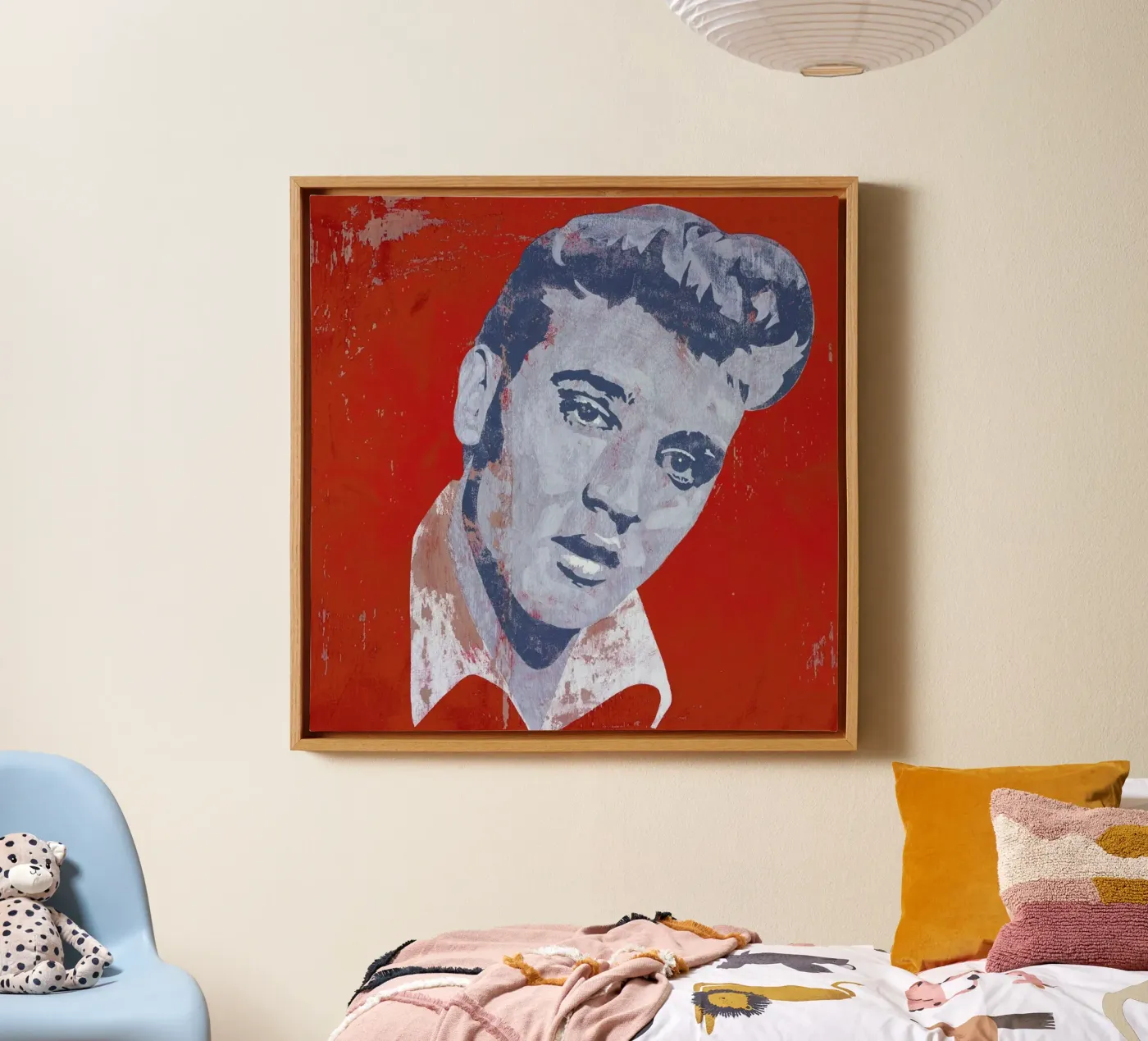 Elvis canvas van Andy Bridge
