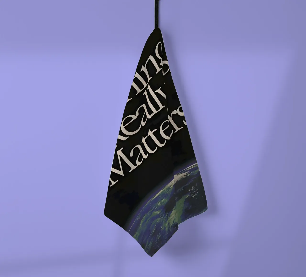 'Nothing Really Matters' canovaccio da cucina da Type & Tape