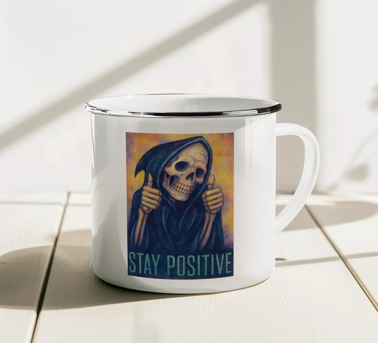 San Giuseppe Cattolico tazza in smalto da kadilans