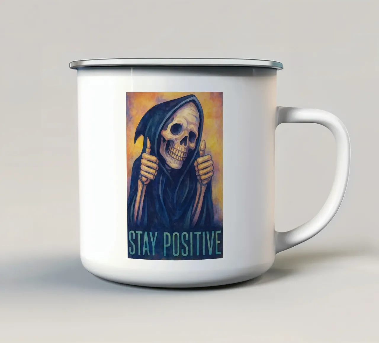 San Giuseppe Cattolico tazza in smalto da kadilans