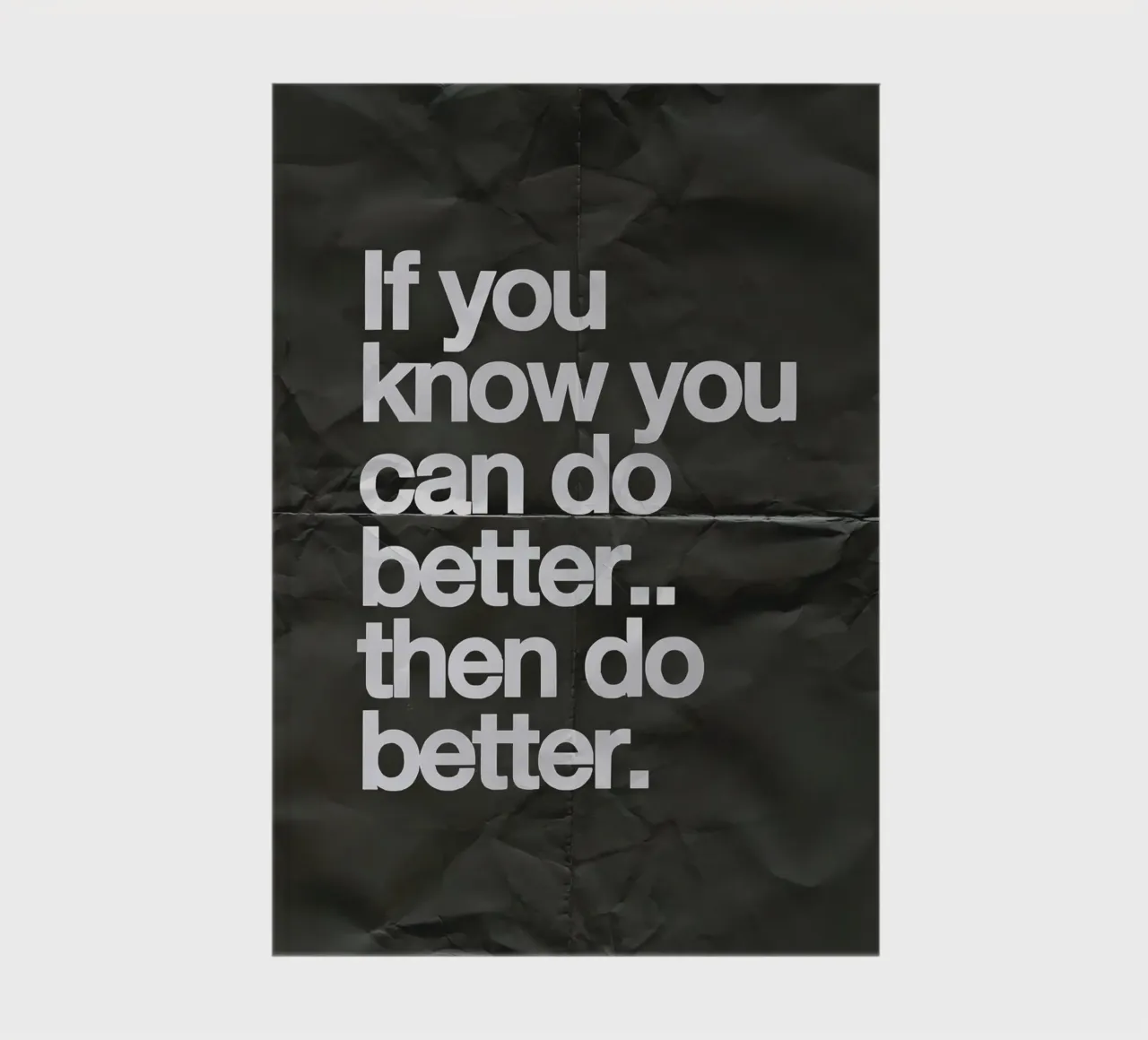 If you know you can do better.. then do better notebook by Type & Tape