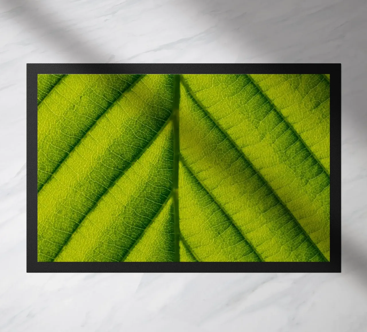Green leaf doormat by anderm