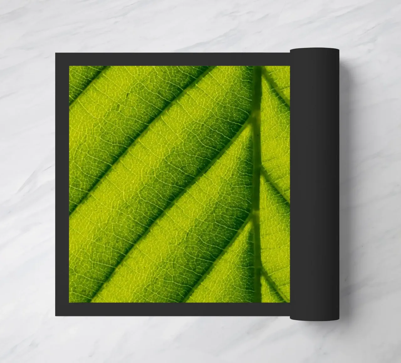 Green leaf doormat by anderm