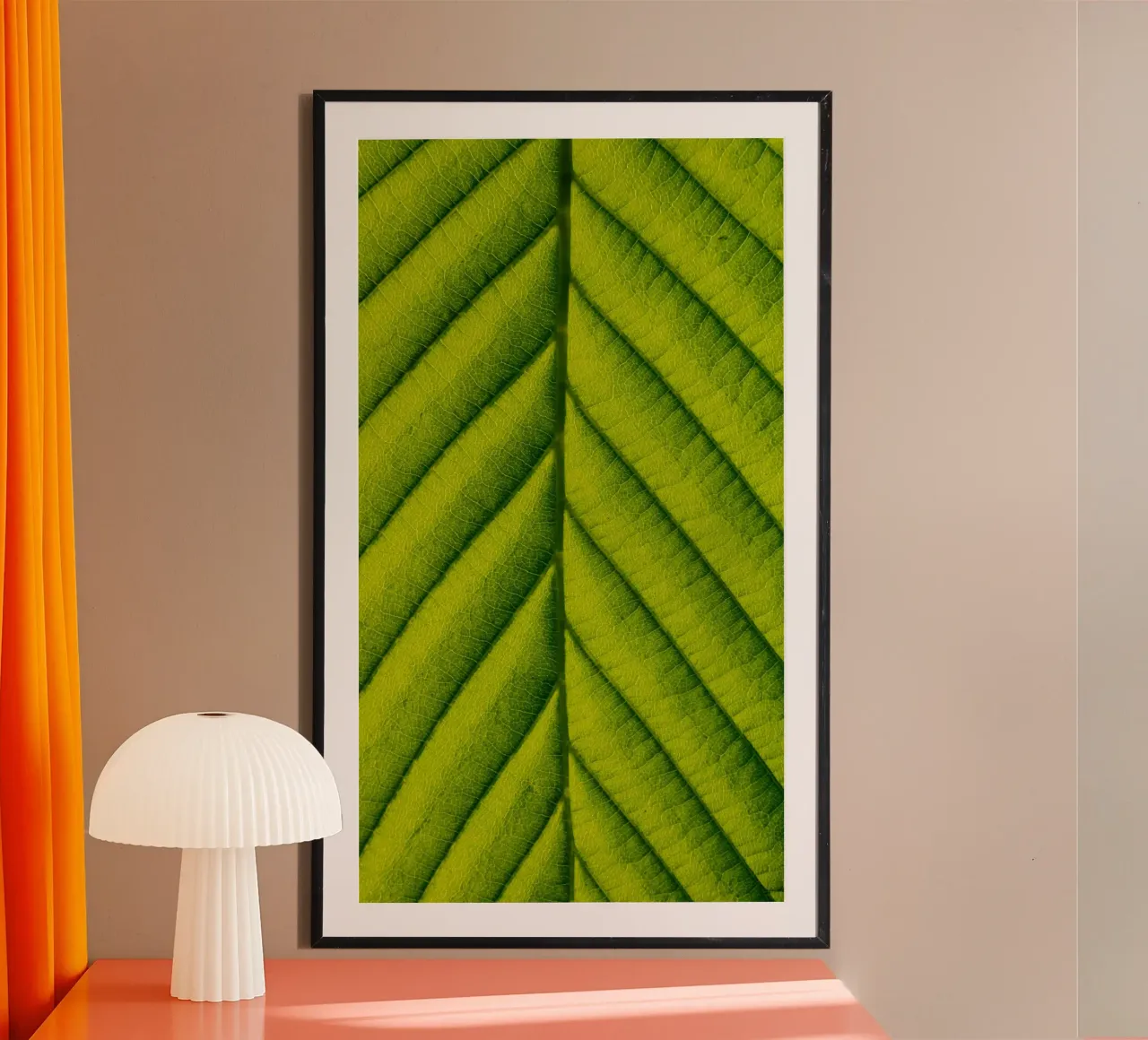 Green leaf poster by anderm