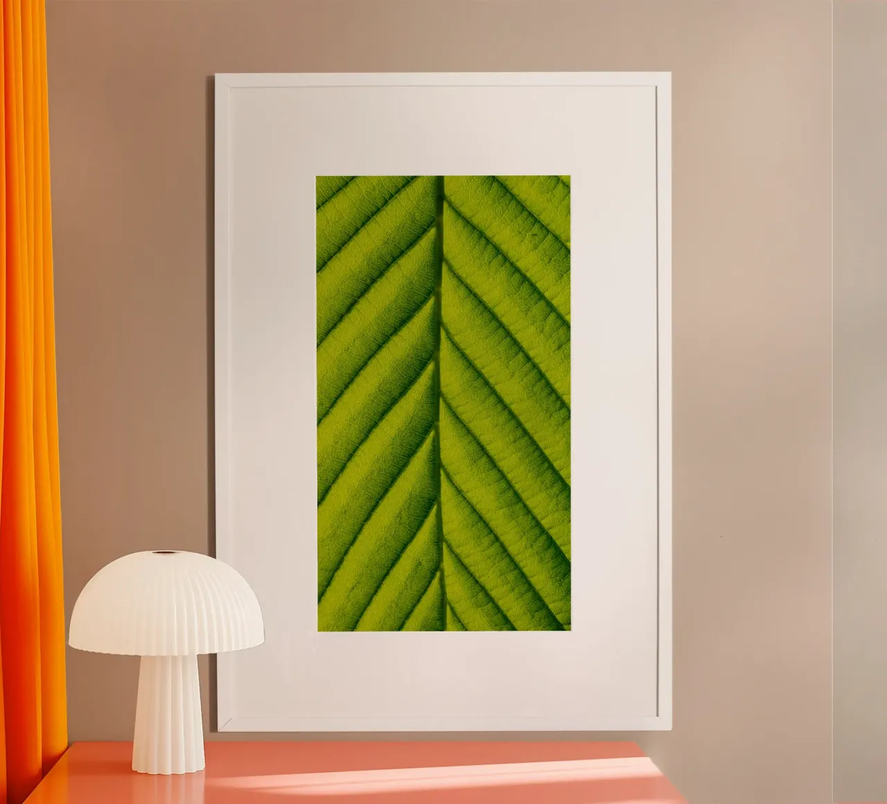 Green leaf poster by anderm
