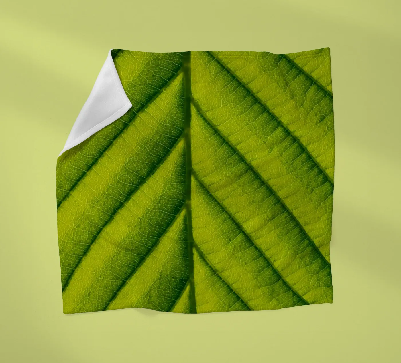 Groen blad fleecedeken van anderm