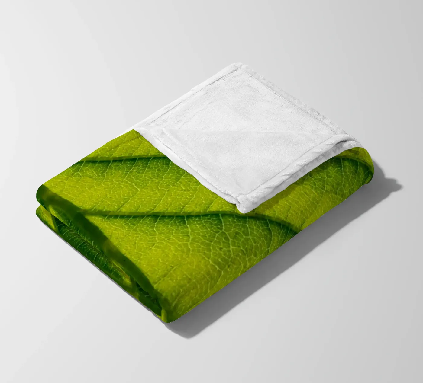 Groen blad fleecedeken van anderm