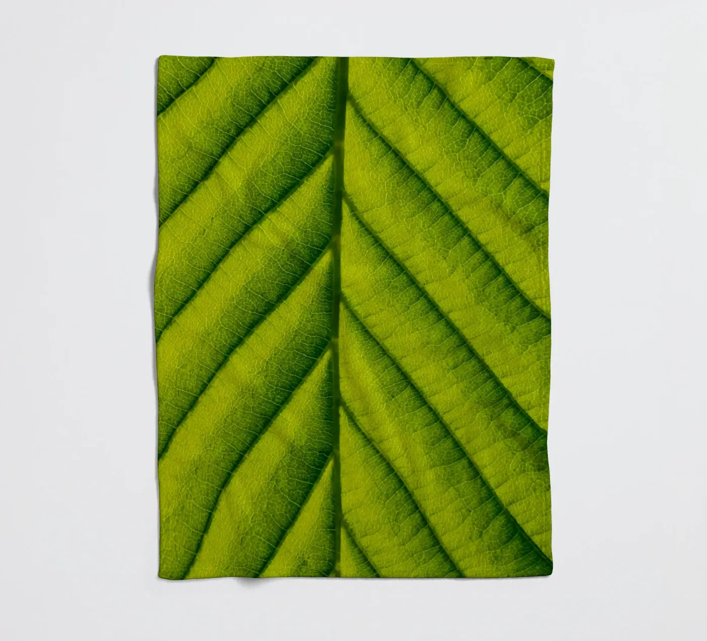 Groen blad fleecedeken van anderm