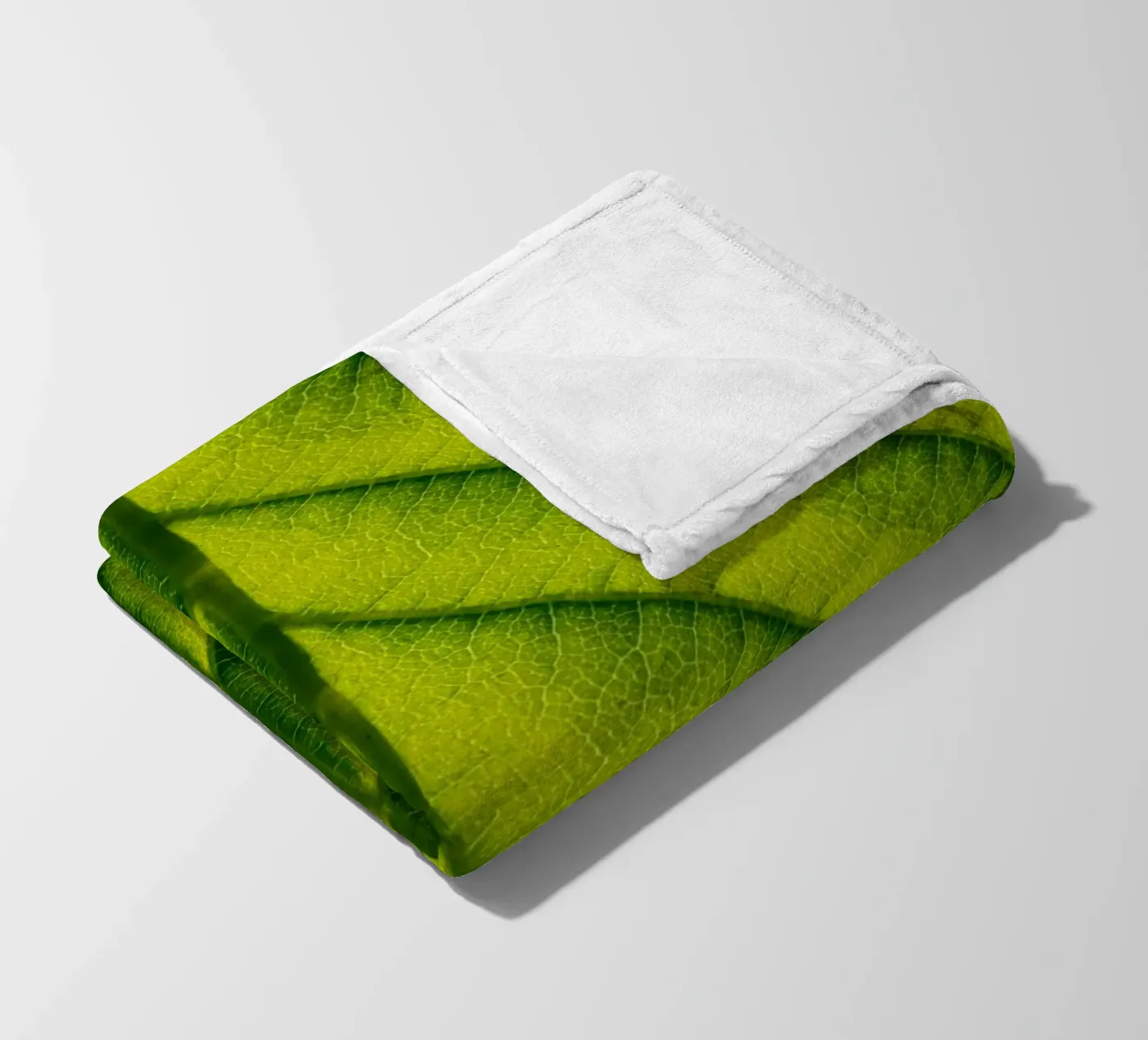 Groen blad fleecedeken van anderm