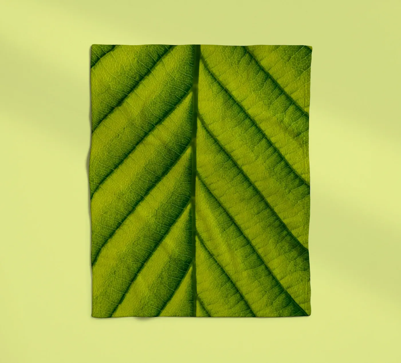 Groen blad fleecedeken van anderm