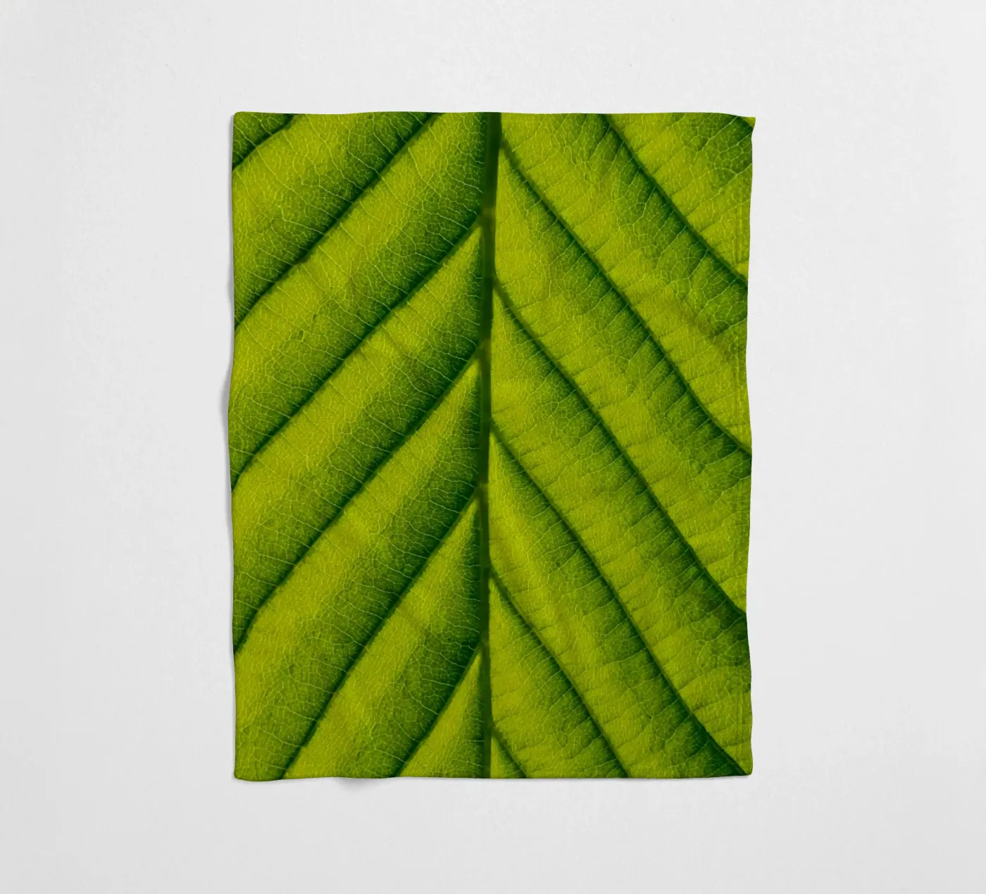 Groen blad fleecedeken van anderm