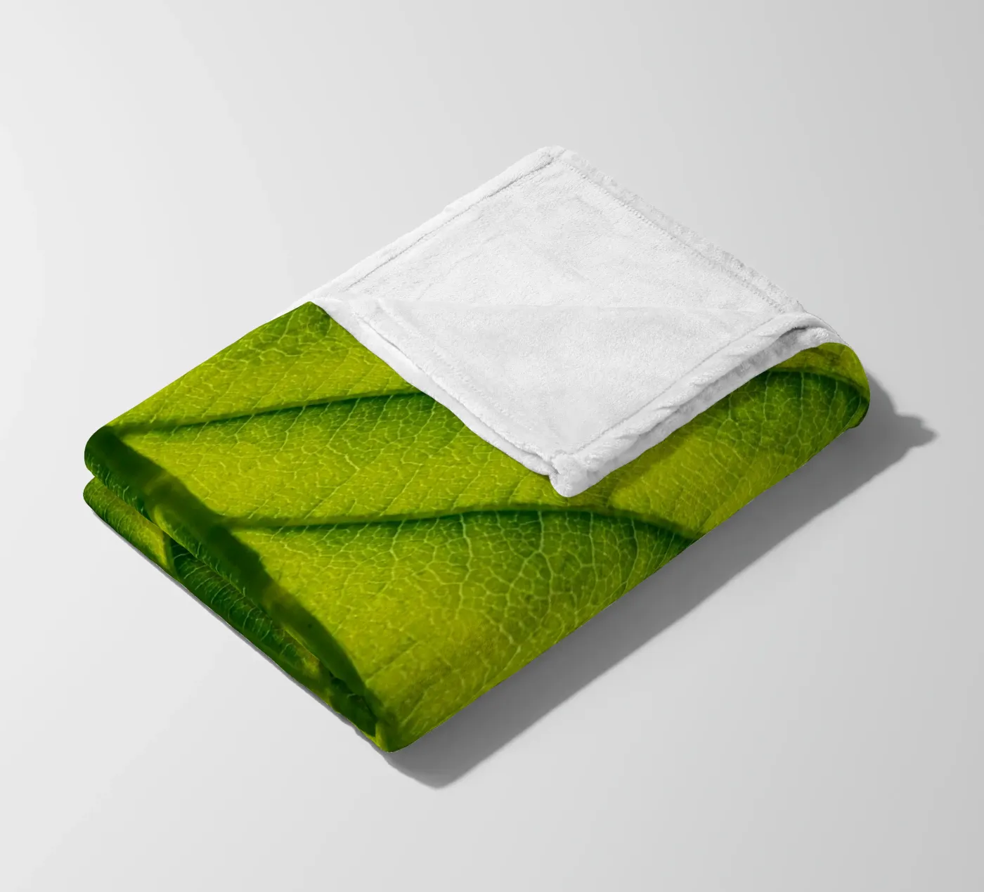 Groen blad fleecedeken van anderm