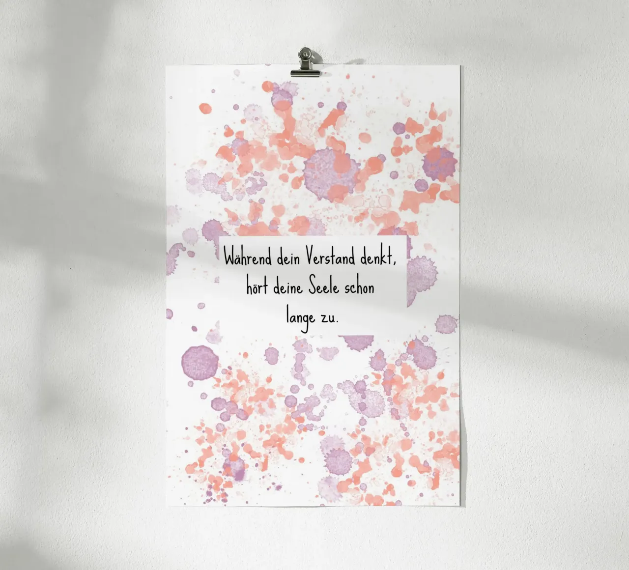 Was dich sucht... poster con telaio in plastica da AESTHETIC VIBES by Isabel