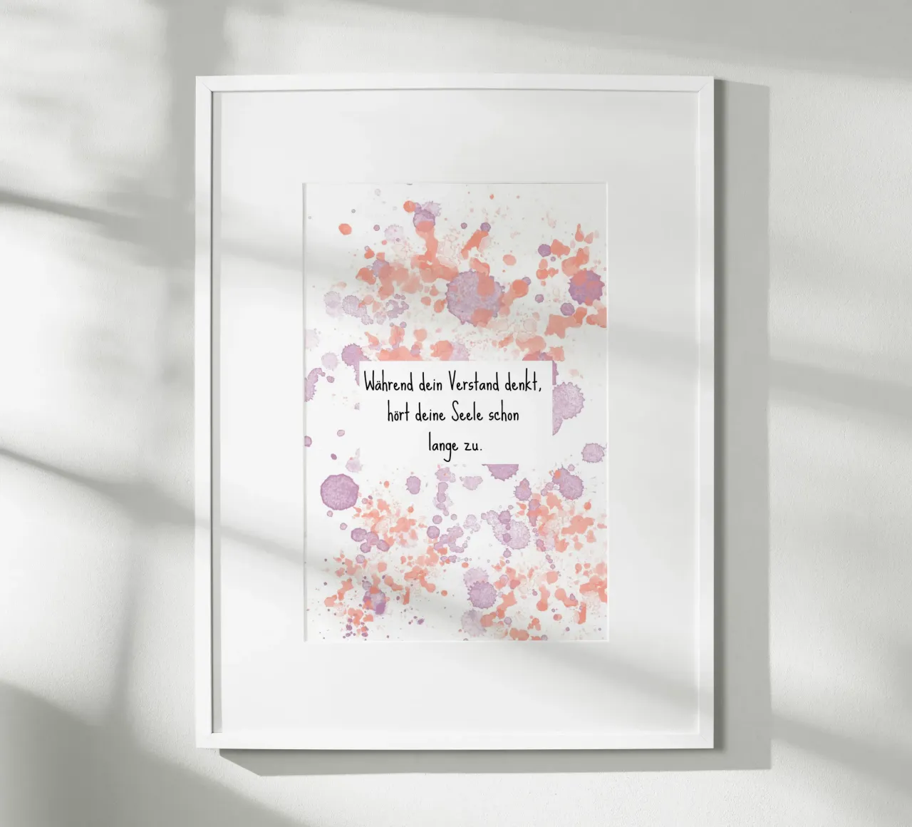 Was dich sucht... poster con telaio in plastica da AESTHETIC VIBES by Isabel