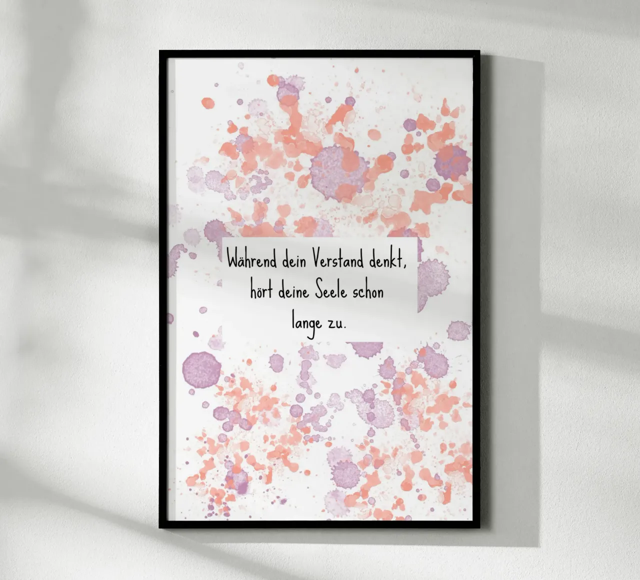 Was dich sucht... poster con telaio in plastica da AESTHETIC VIBES by Isabel