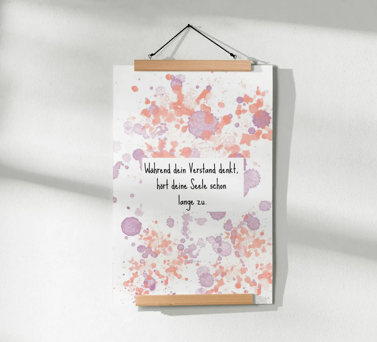 Was dich sucht... poster con telaio in plastica da AESTHETIC VIBES by Isabel