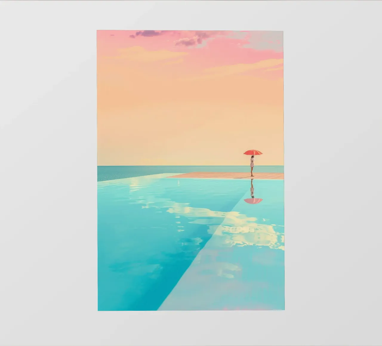 Poolside Peace pellicola backlit da Tinyverse Studio