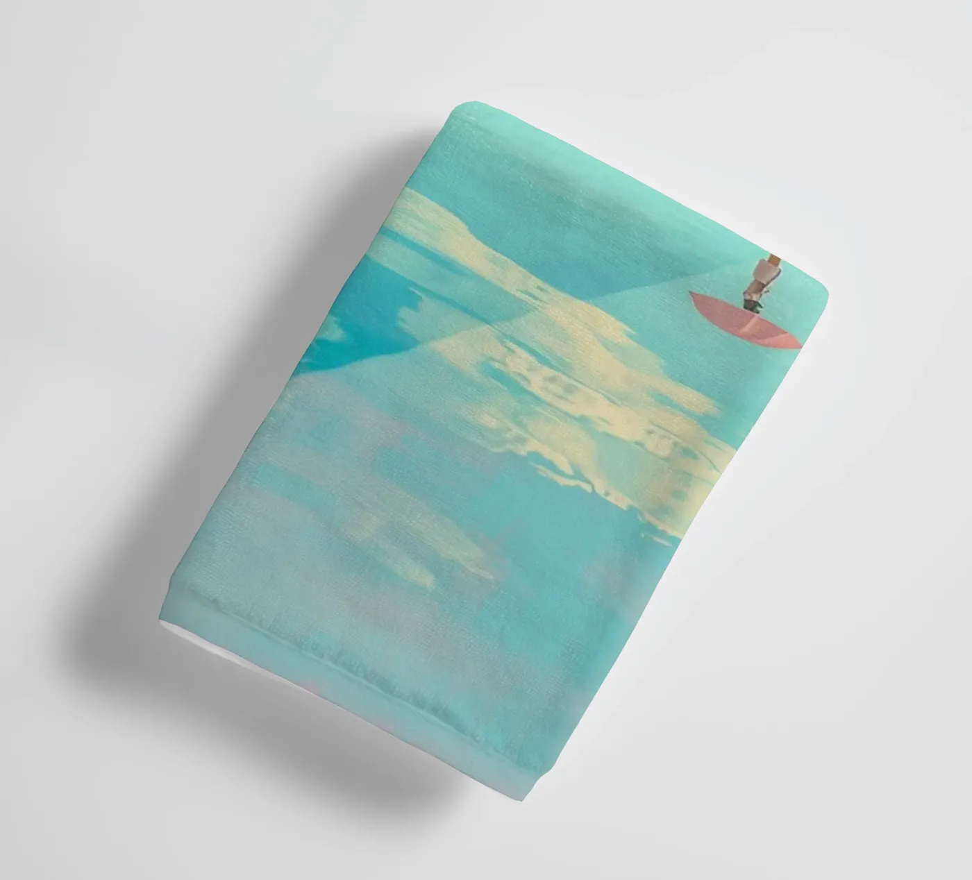 Poolside Peace towel by Tinyverse Studio