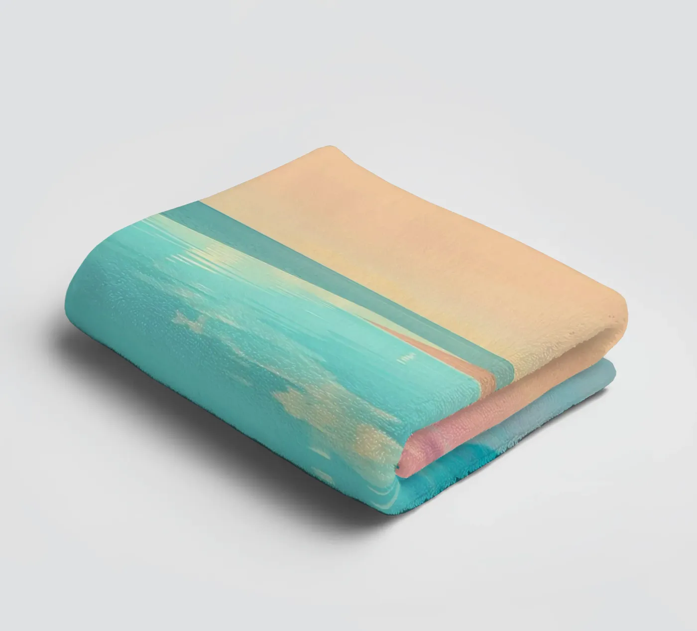 Poolside Peace towel by Tinyverse Studio