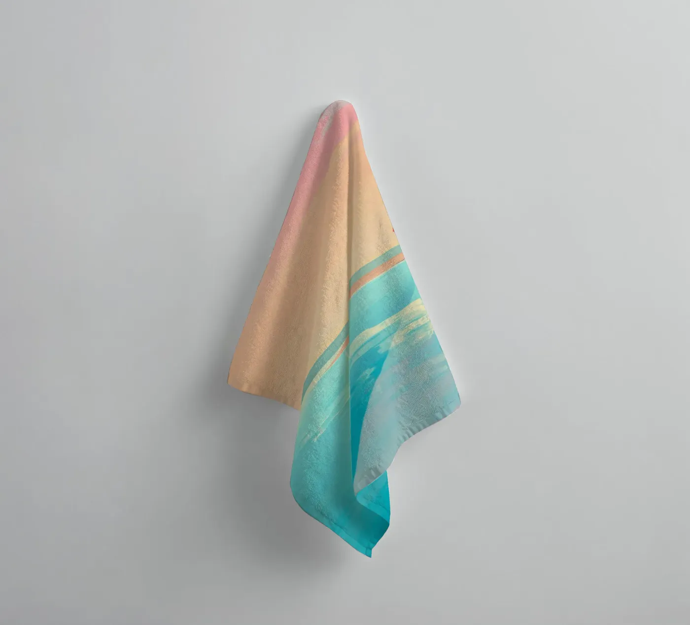 Poolside Peace towel by Tinyverse Studio