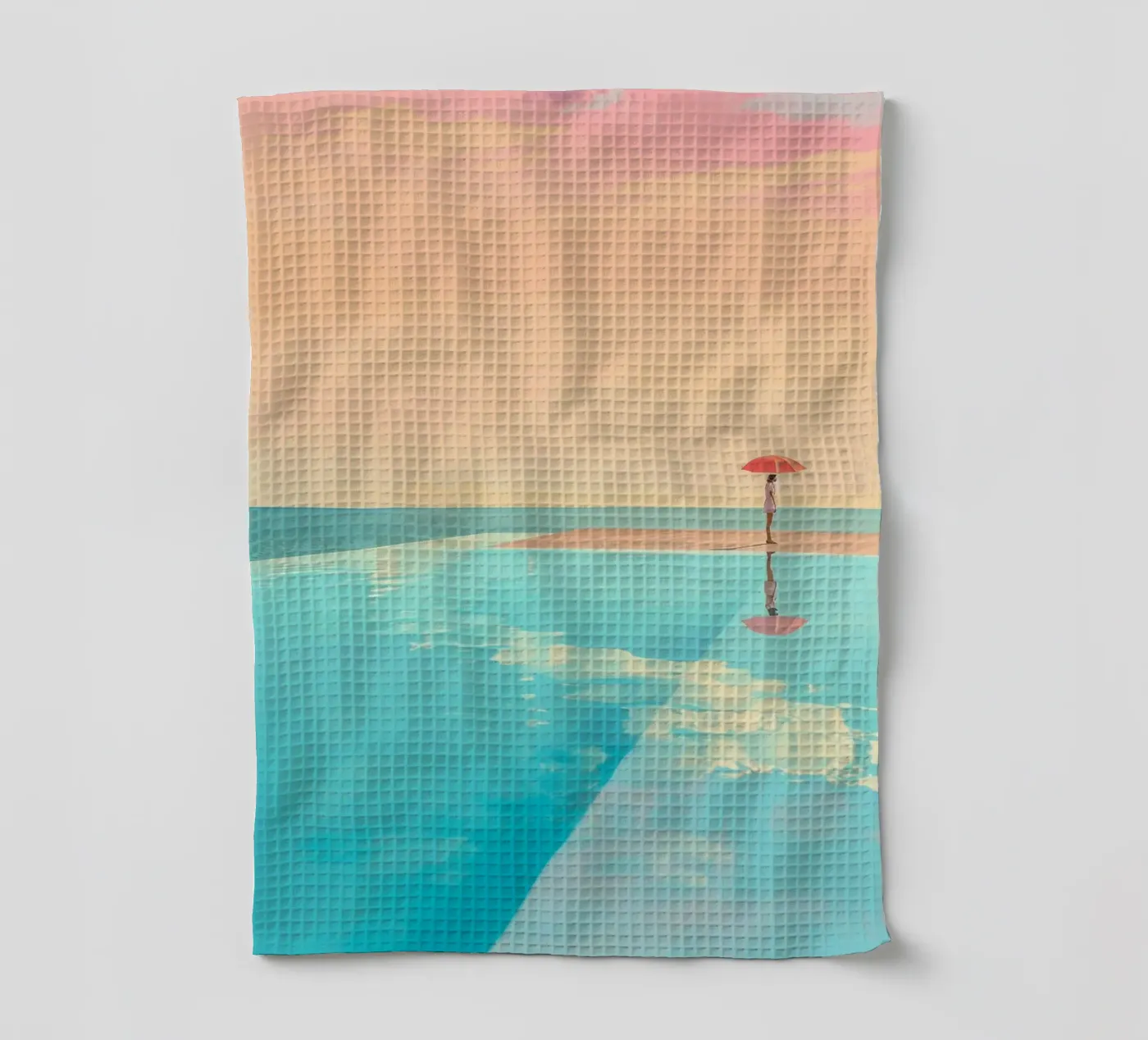 Poolside Peace torchon de Tinyverse Studio