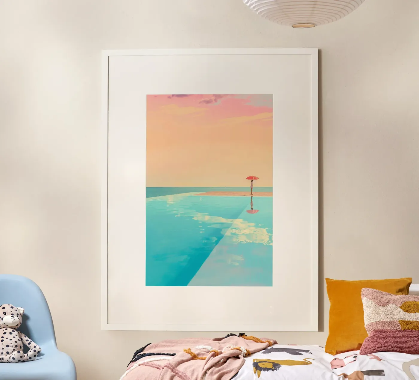 Poolside Peace poster da Tinyverse Studio