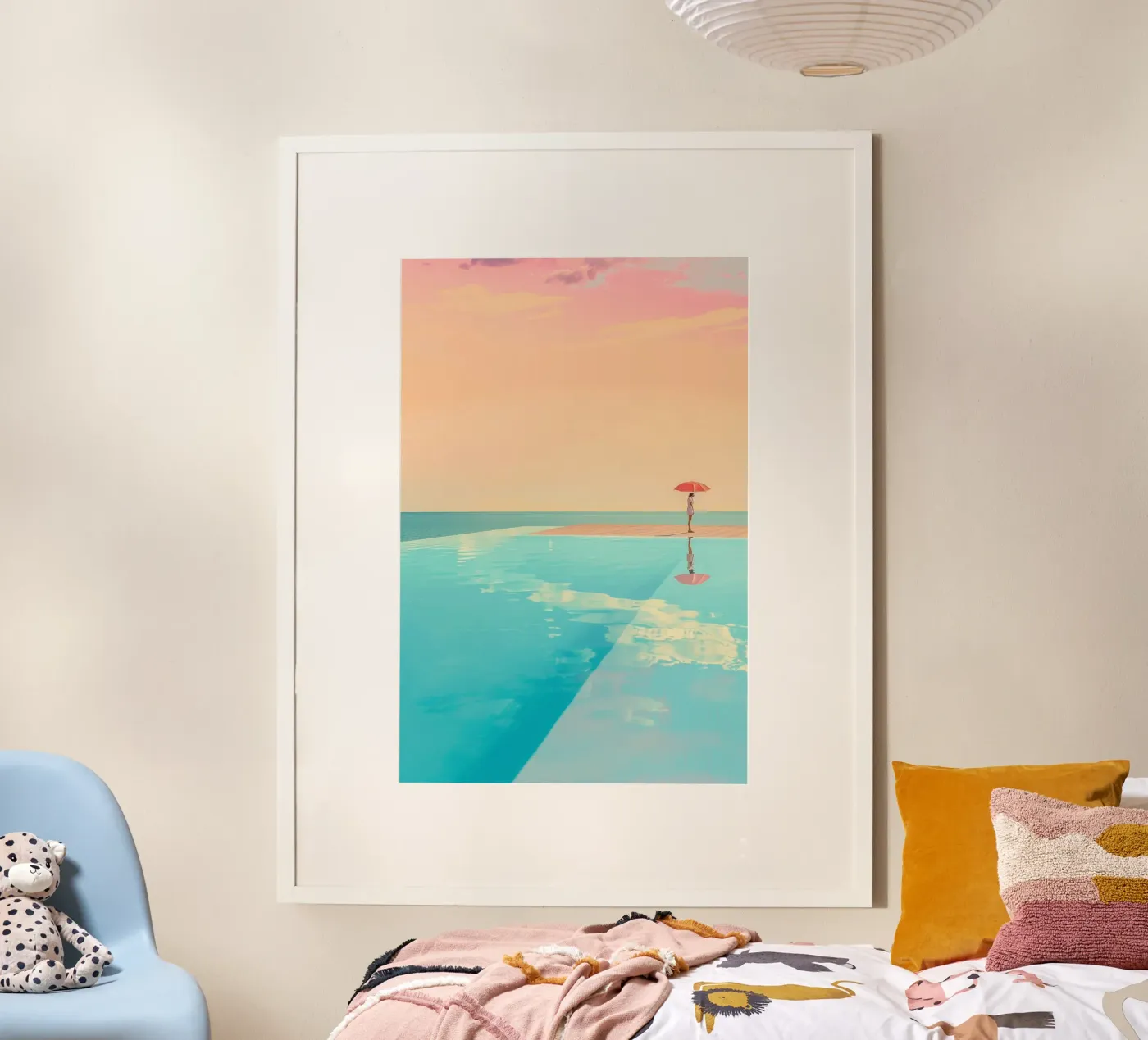 Poolside Peace poster by Tinyverse Studio