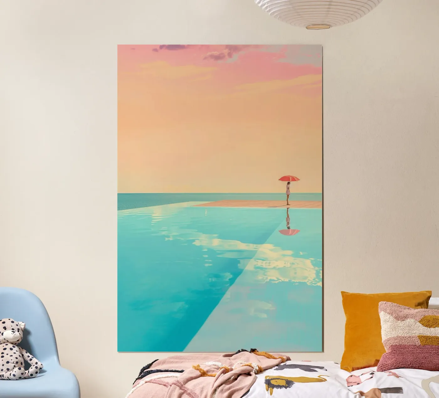 Poolside Peace poster by Tinyverse Studio