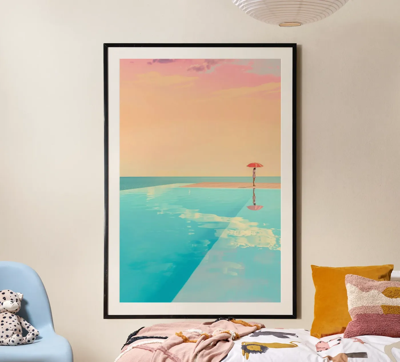 Poolside Peace poster by Tinyverse Studio