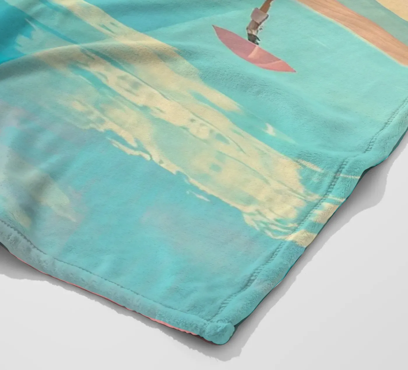 Poolside Peace Fleecedecke von Tinyverse Studio