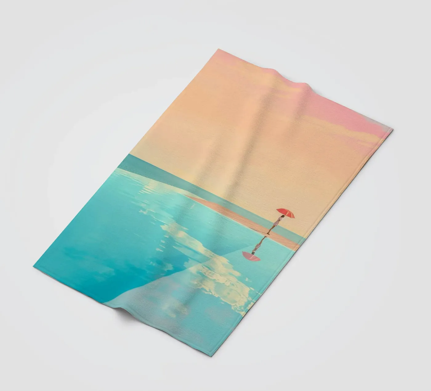 Poolside Peace fleecedeken van Tinyverse Studio