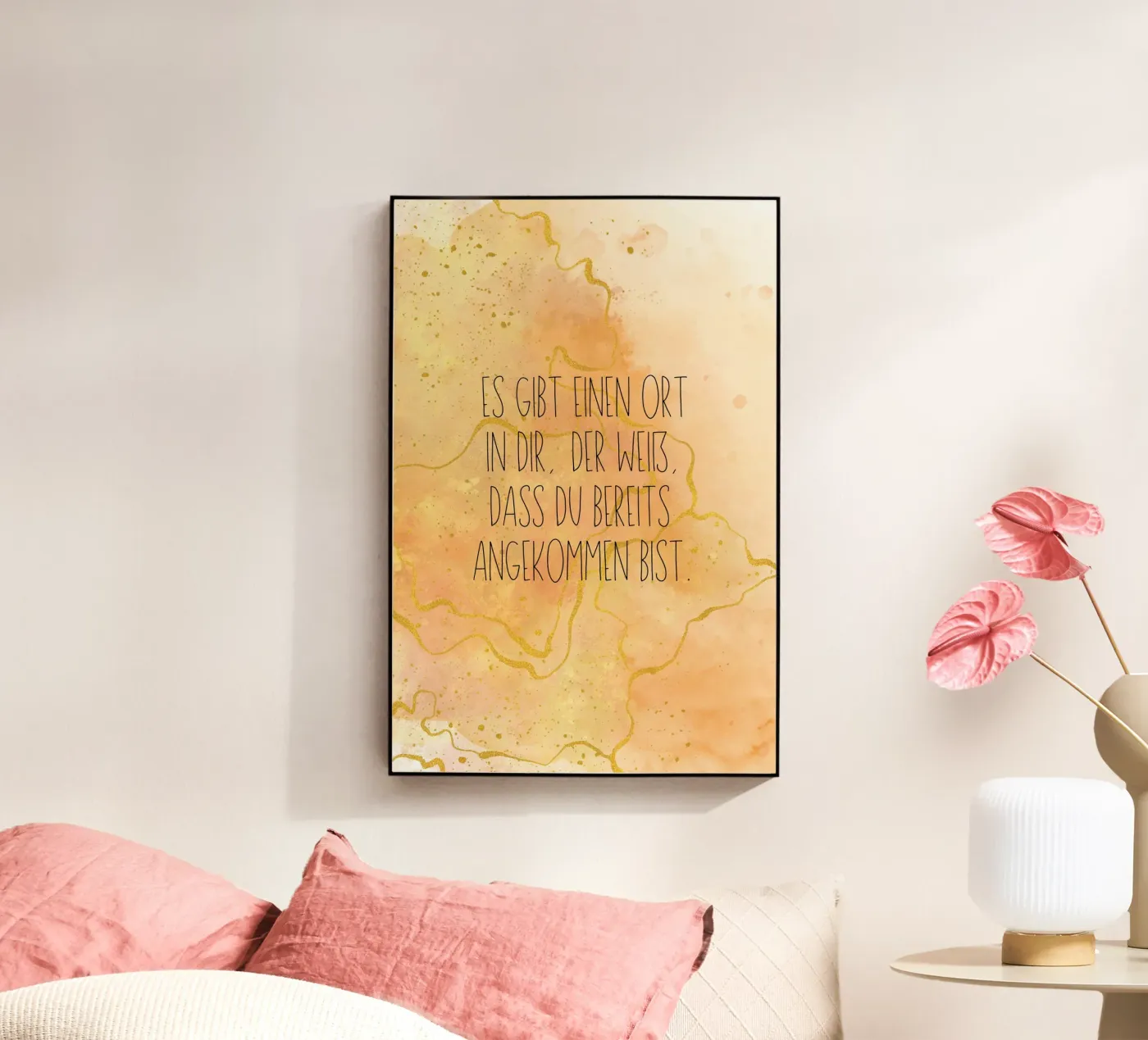 Angekommen Acryl-Glas von isabels_wunderwelt_digital_art