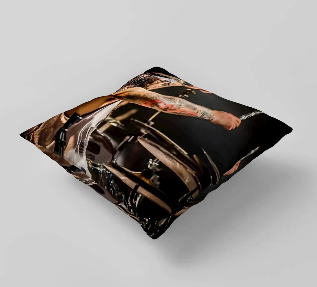 Mike Portnoy cuscino da Low poly art