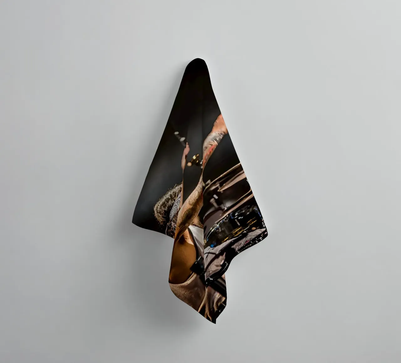 Mike Portnoy asciugamano da bagno da Low poly art