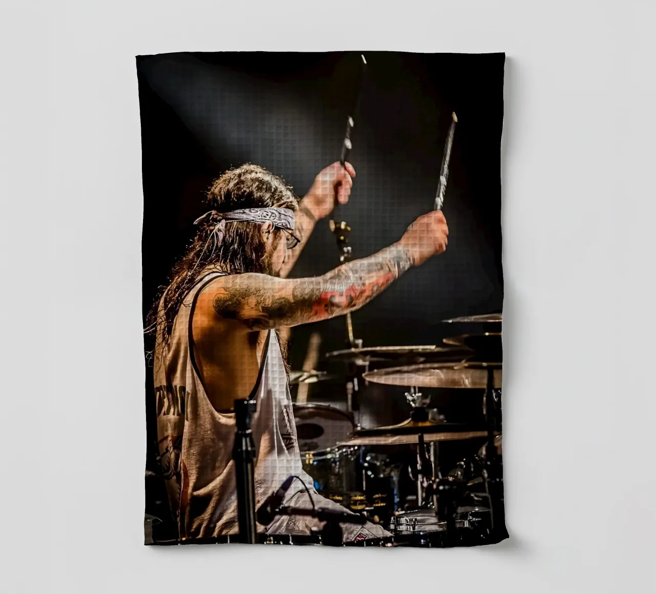 Mike Portnoy canovaccio da cucina da Low poly art