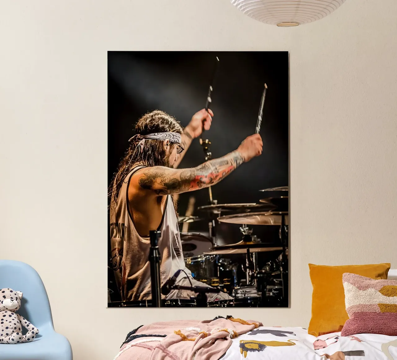 Mike Portnoy poster da Low poly art
