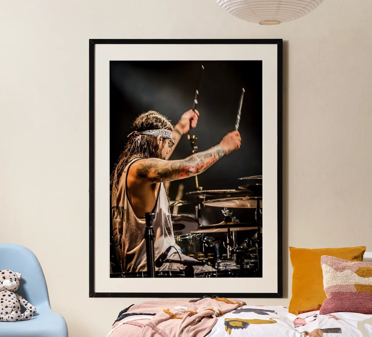 Mike Portnoy poster da Low poly art