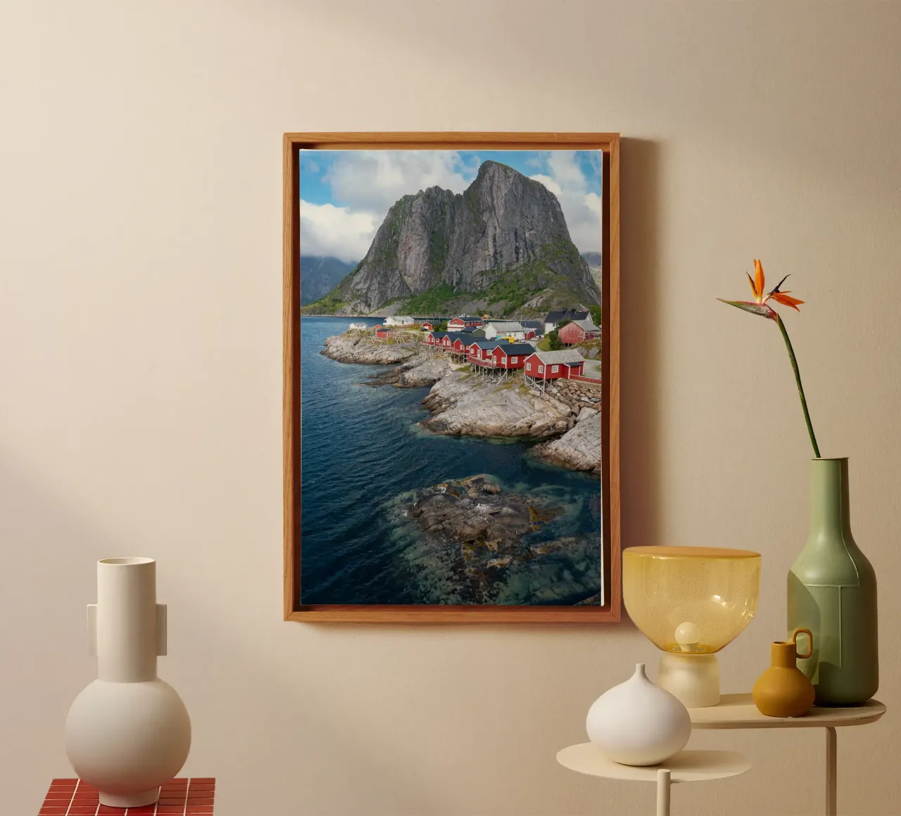 Lofoten in Norvegia tela con Cornice a cassetta da anderm