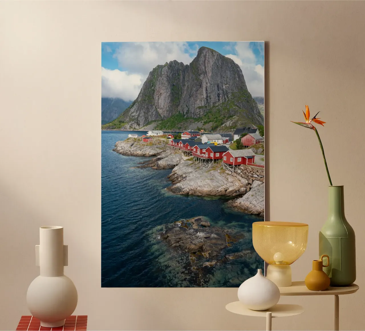 Lofoten in Norvegia tela con Cornice a cassetta da anderm