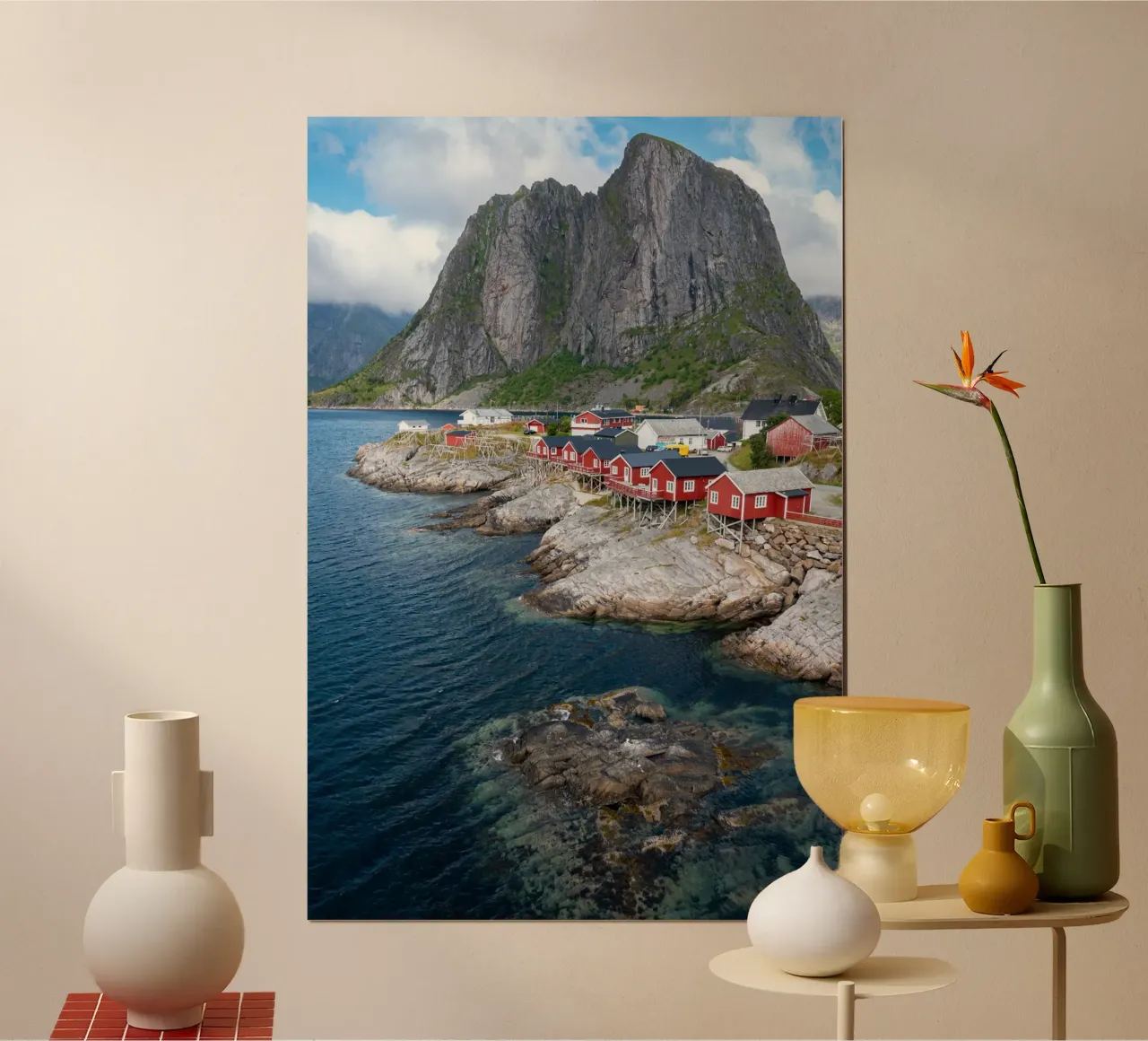 Lofoten in Norvegia poster da anderm