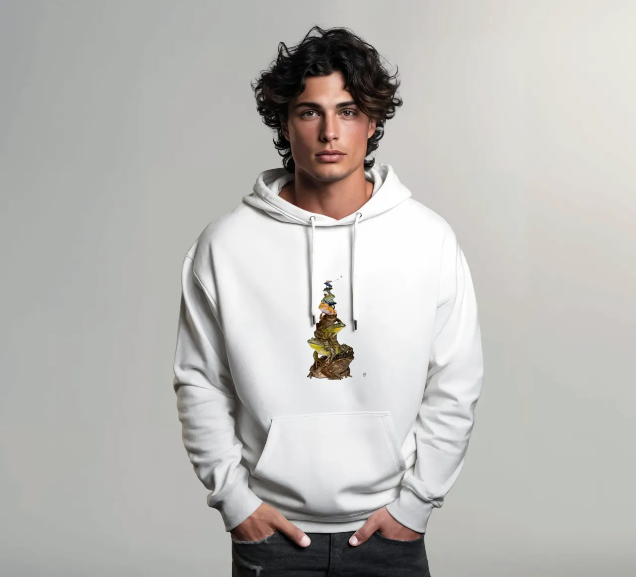 Toadstool (Colour) felpa con cappuccio da Rob Art | Illustration