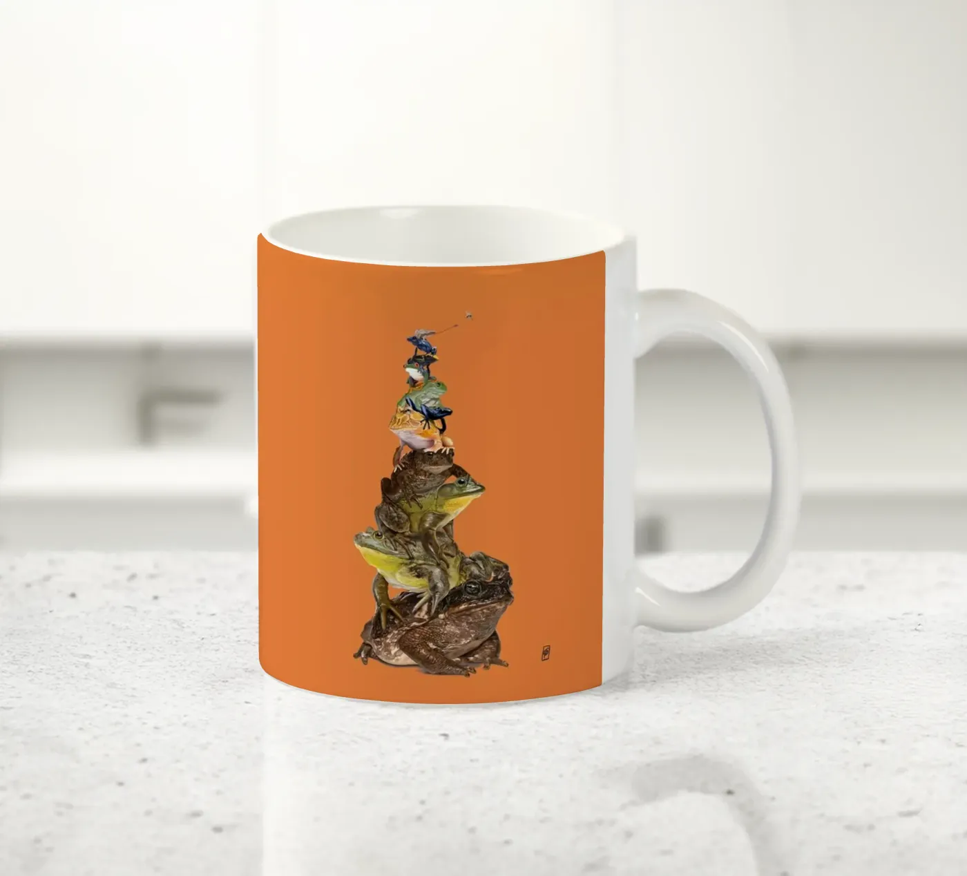 Toadstool (Colour) ceramic mug by Rob Art | Illustration