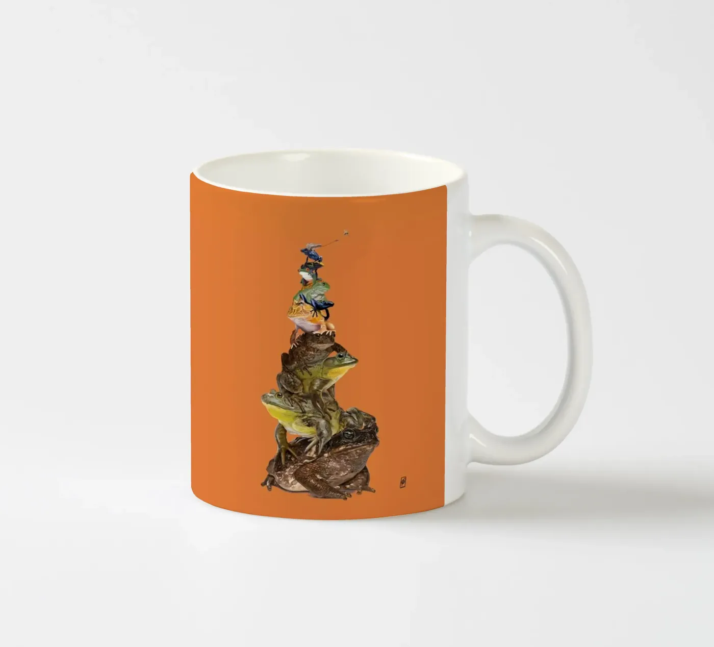 Toadstool (Colour) ceramic mug by Rob Art | Illustration